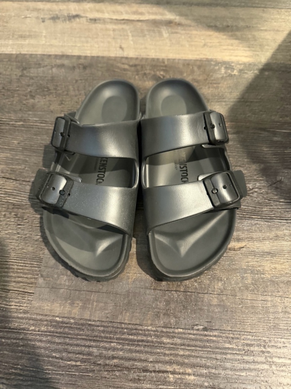 Birkenstock Arizona essentials silver grey Two-Strap EVA Sandals